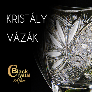 Black Crystal vázák Ajkáról