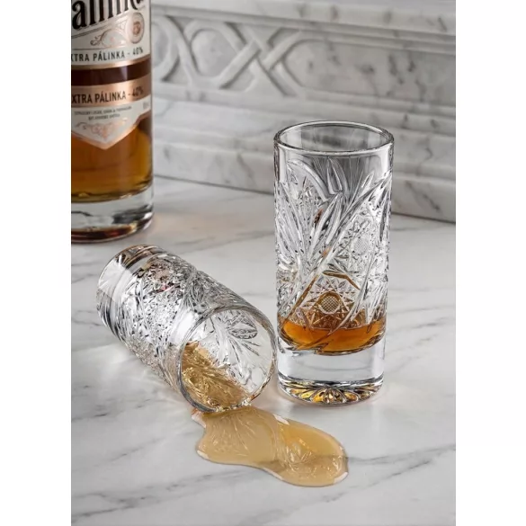 Liliom * Ólomkristály Pálinkás pohár 40 ml (11521)