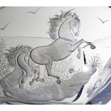 Other Goods * Kristály Lovas tál 25 cm (Sze16416)