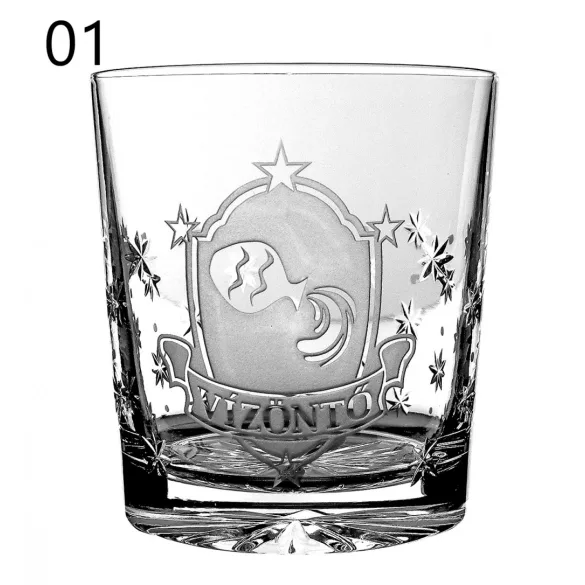Other Goods * Kristály Horoszkópos whiskys pohár 300 ml (Tos17021)