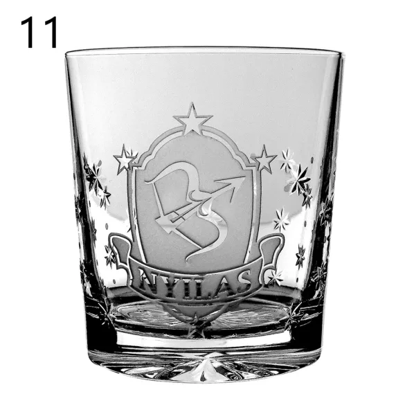Other Goods * Kristály Horoszkópos whiskys pohár 300 ml (Tos17021)