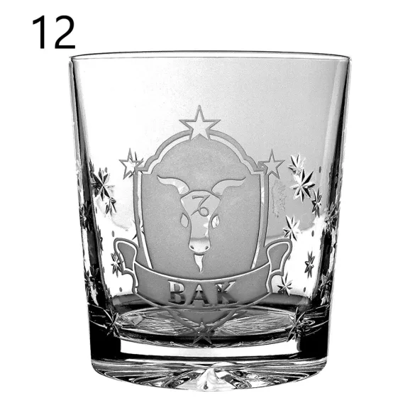 Other Goods * Kristály Horoszkópos whiskys pohár 300 ml (Tos17021)
