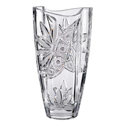 Liliom * Kristály Hordó váza 28 cm (Smi17568)