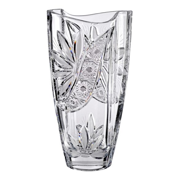 Liliom * Kristály Hordó váza 28 cm (Smi17568)