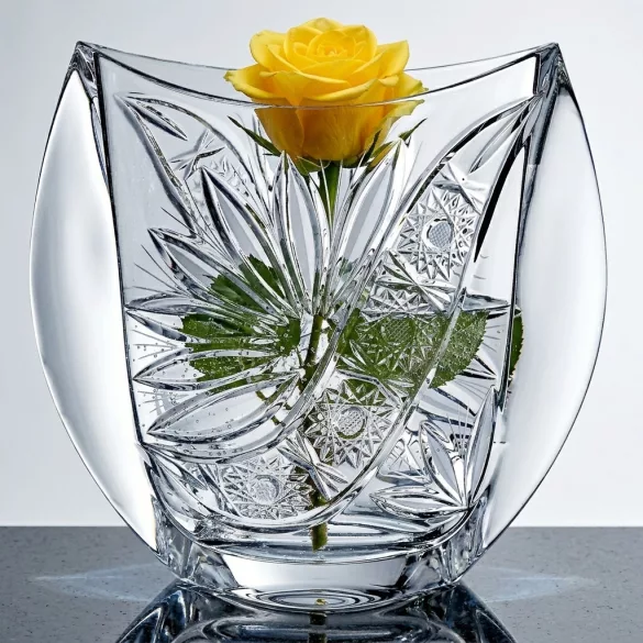 Liliom * Kristály Váza H 24 cm (Orb17589)