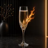 Fire * Kristály Pezsgős pohár 150 ml (Toc18685)
