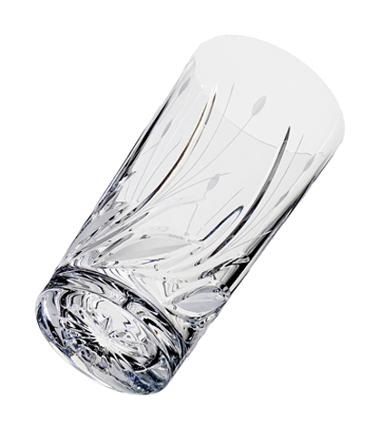 Kristály vizes pohár Black Crystal Ajka